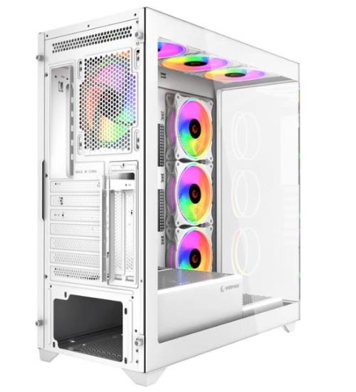 Rampage HYDRA V3 WHITE 750W 80+ BRONZE Beyaz 7*12cm RGB Fan ATX Mid-T Oyuncu Kasası